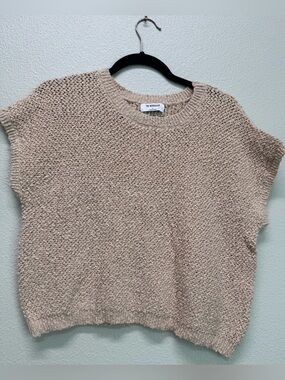 NWT The Workshop Cream Sleeveless Scoop Sweater, Multiple Sizes